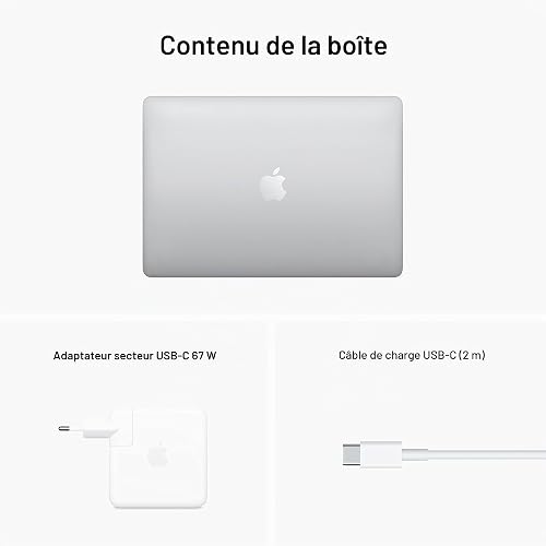2022 Apple MacBook Pro avec Apple M2 Chip (13-pouce, 8GB RAM, 256GB SSD Stockage) (QWERTY English) Argent (Reconditionné) - 6