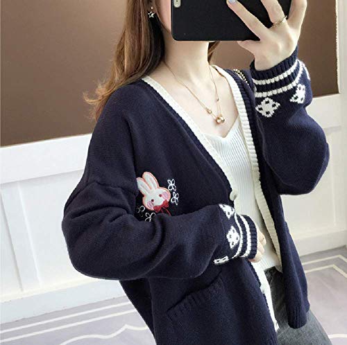 Image of GK-O Mori Girl Kawaii Rabbit Japan JK Uniform Knit Cardigan Sweater Girl School Cosplay Sweater