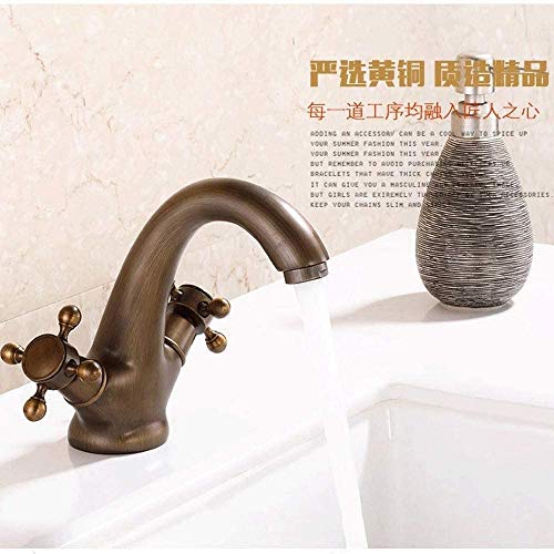 Robinet de salle de bain bronze évite les traces de calcaire vintage