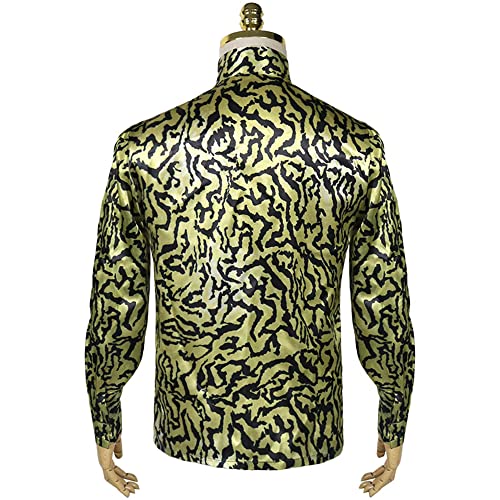 Camisa exótica de lentejuelas para un disfraz de rey tigre realista sin pasar calor en Halloween 2