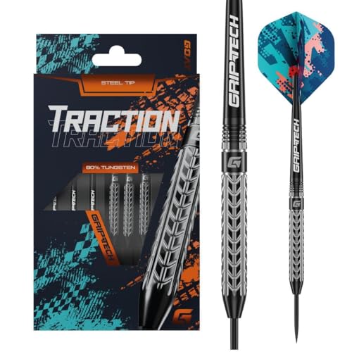 Fléchettes pointes d'acier 24g avec grip maximal pour trajectoire stable