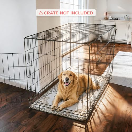 Image of FXW Washable Pee Pads for Dogs, Puppy Pads with Super Absorbent, Specifically Designed for 48inch Cages, 29 inch x 47 inch Rectangle, Boho, 2 Packs