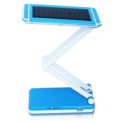 Pick Ur Needs Plastic Foldable Rechargeable Reading Table Lamp With In-Built Solar Panel With Heavy Duty Battery Backup (32 Smd + Solar, Multicolorcolour, Pack of 1)