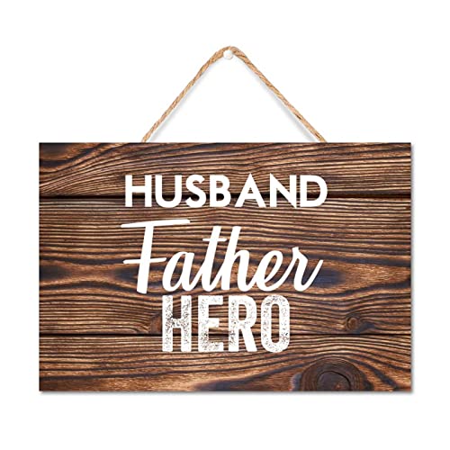Cadeau pour mari et père panneau en bois avec citation inspirante décoration souvenir