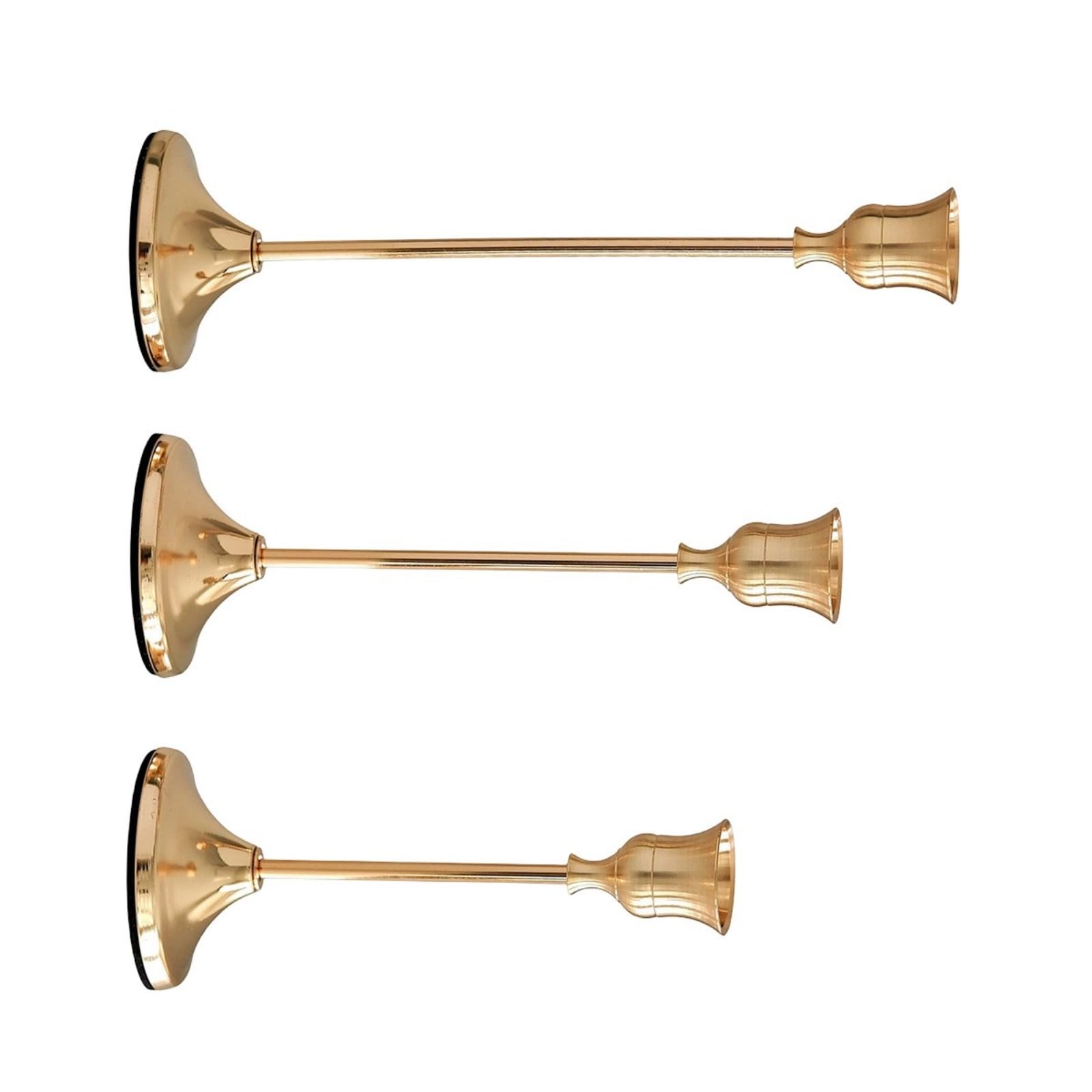 Hsioluted 3PCS 7CM Stable Base Holders From Electroplated Aluminum Enhances for Home Decoration Holders