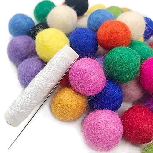 Wool Balls Felt Pom Pom Balls 2cm 150pc Felt Garland Craft Supplies Wool Felt Beads Home Decor, YMQ-150PC
