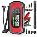 Eigotrav 9000A Avviatore di Emergenza per Auto Potenziato con Gonfiatore/Sgonfiatore 150PSI 11 in 1 Avviatore di Portatile (Tutti Benzina/14L Diesel) con Luce LED Tipo C/USB Conservazione Sotto Vuoto