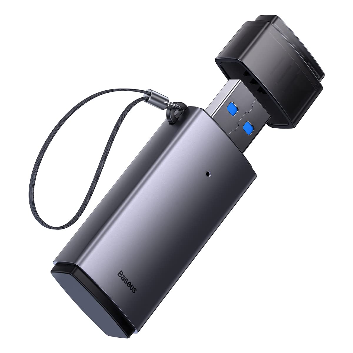 Baseus Seria Lite USB-A na SD/TF czytnik kart szary