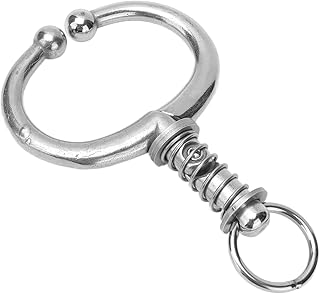 AIMALL Stainless Steel Cattle Nose Ring Clamp – Spring Type Large Bull Nose Pliers, Punch-Free Traction Equipment for Farm...