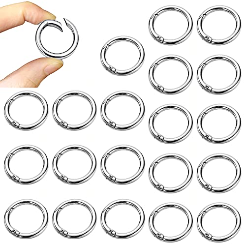 10PCS 25 oschettoni Piccoli Clip Scatto olla Rotonda, Anelli per