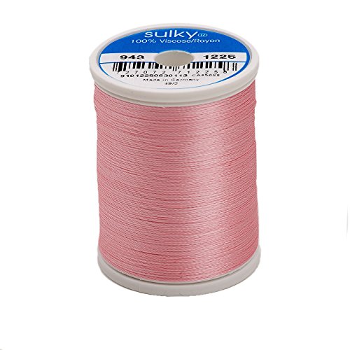 Hilo de rayón Sulky 850 yd color rosa pastel miniatura 1