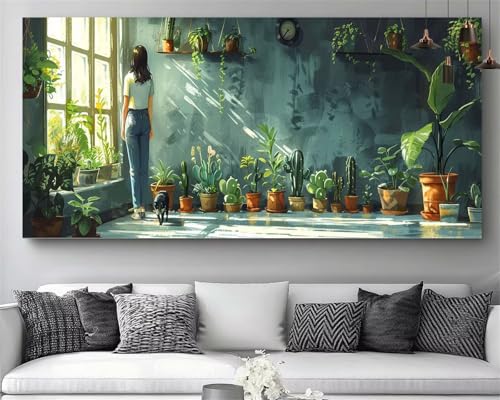 Diamond painting fleur 50x100cm avec kit complet de broderie diamant 5D pour débutant
