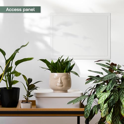 Vent Systems 16 x 12 Inch White ABS Plastic Access Panel for Drywall, Ceiling Panels Access Door, Hole Covering for Walls, Wall Hole Cover Plate Electrical Utility Plumbing Access Panel for Drywall by Vent Systems - Used condition - Image 5