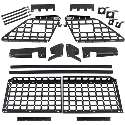HIGH FLYING for Jeep Grand Cherokee 2011-2021 Modular Storage Molle Panel System Trunk Shelf Interior Luggage Storage Carrier Rear Cargo Rack Trunk Organizer (Whole Kit), NOT Fit 3 Row Seat Model