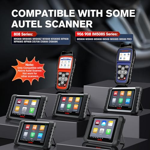 Autel Original OBD2 Main Test Cable, 5.6ft 1.7M, 16 Pin OBDII Diagnostic Test Cable, Work with Scanner MK808 MK808S MK808Z MX808 MX808S MP808 MP808S MP808K DS708 DS808 MS906 MS908, IM508 IM508S - Image 3