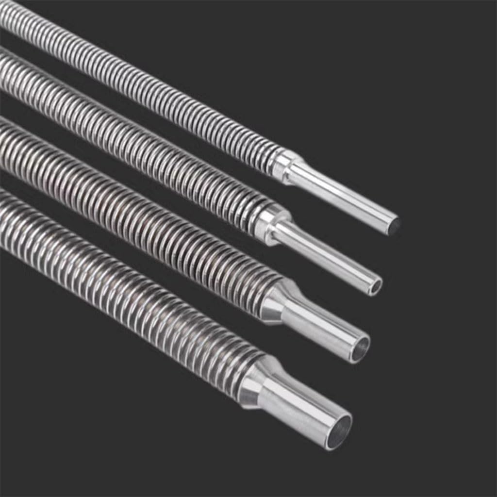 1 x 1/4 Zoll Vakuum-Balg, 316L Edelstahl-Ferrule-Balg, geschweißter, gerader Schlauch, Vakuum-Gasschlauch, 200 mm, 300, 500, 800, 1000, 1500, 2000 mm (200 mm)