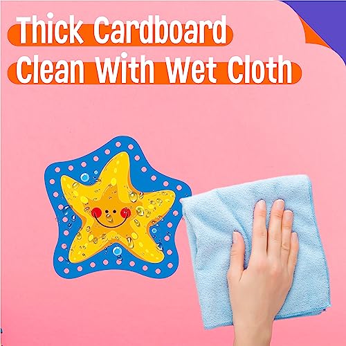 Image of 9 Pieces Kids Lacing Cards, Double Sided Sewing Cards in 9 Sea Animal Cards with 9 Colorful Laces, Lacing Toys for Developing Imagination for Kids, Educational and Learning Activity