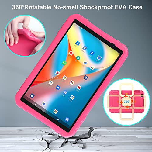 2025 Tablet 10 inch Android 13 Tablets with 14GB RAM 128GB ROM, Octa-Core, 8000mAh, Drop-Proof Case, HD IPS Display, 5G+2.4G WiFi, Bluetooth 5.0, GPS, TF 1TB, Split Screen Support,Metal Body -Rose Red by AOCWEI - Used condition - Image 3