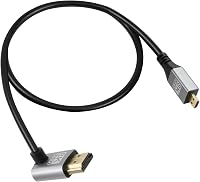 RIIEYOCA 90 fokos lefelé hajlított 8K HDMI kábel 48Gbps, 0,5m 1
