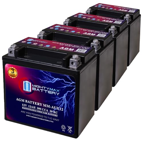Mighty Max Battery MM-AUX12 Auxiliary Battery 12V 12Ah, 20RC, 200