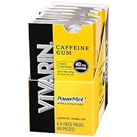 Algopix Similar Product 9 - Vivarin Caffeine Gum Sugarfree Chewing