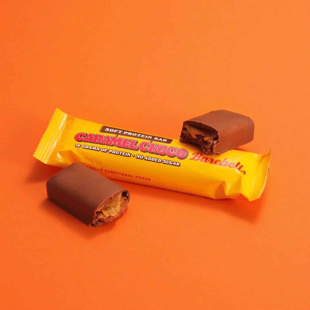 Barebells | Soft Protein Bar (55g) | Barres protéinées | Collation protéinée et gourmande - Salted Caramel Peanut