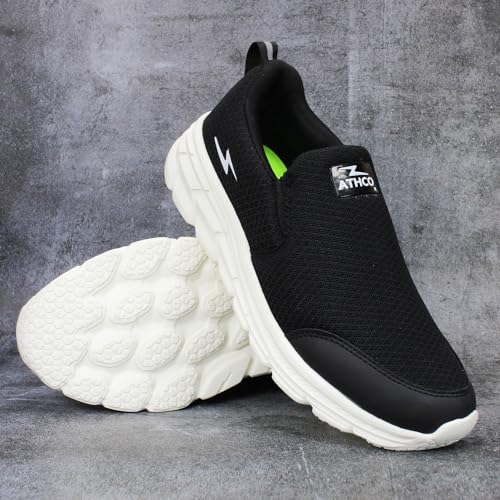 Image of ATHCO Mens Oxyflo Walking Shoes for Man, Lightweight Breathable Comfort Slip-On Casual Shoes for Man with Memory Foam Insole, Lightweight, Comfort Walking Shoe for Men for All-Day Comfort