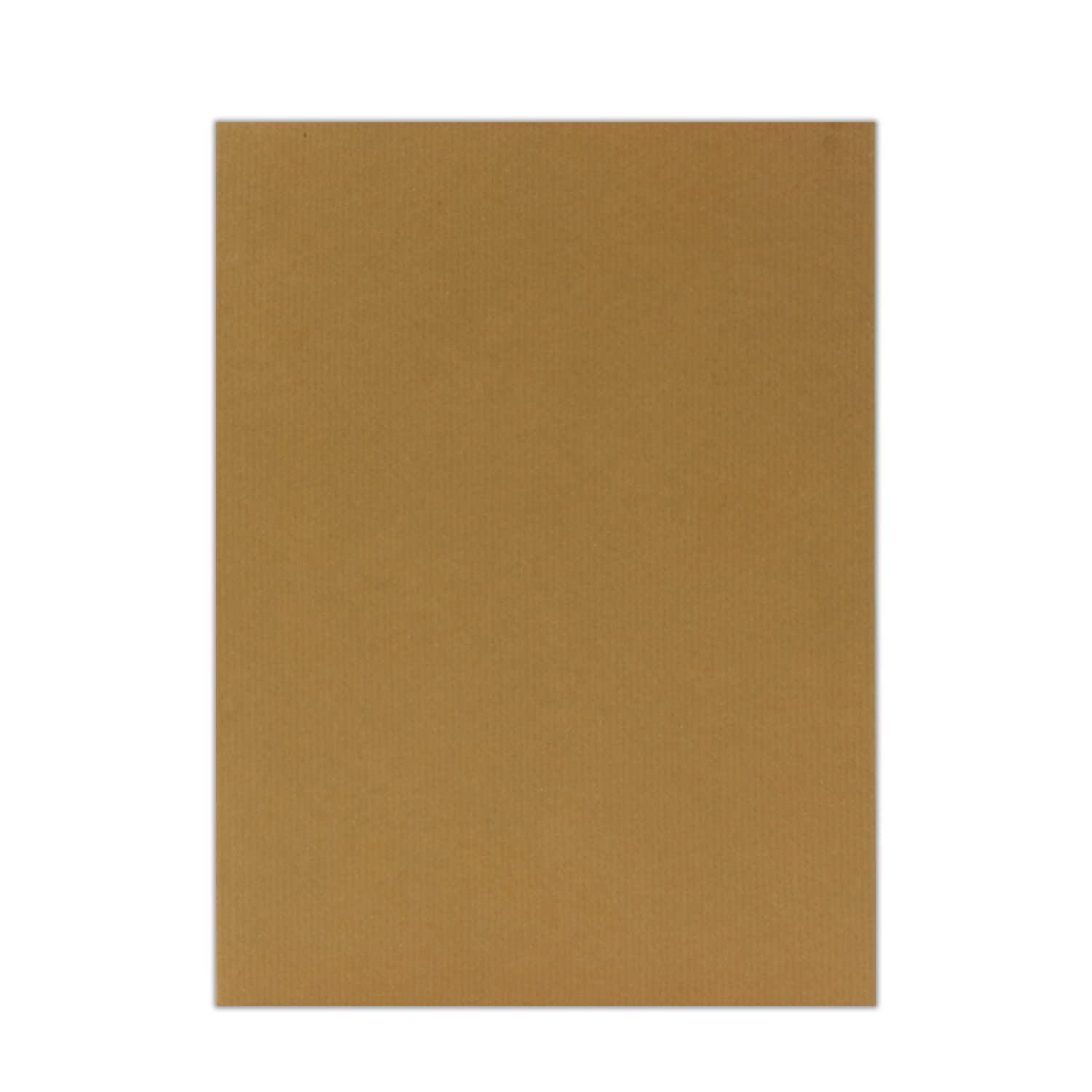 100x Geschenkschachtel mit Deckel - Braun (Kraftpapier) - Größe: B6 - Innen-Maße: 26 x 19 x 4 cm - Stülpbox aus Karton - Geschenkbox - Aufbewahrungsbox - Fotobox - Dekobox - Spieleschachtel