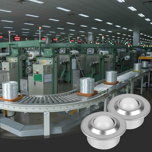 CPROSP 8 Stücke Kugelrollen 16 mm, Kugelrollenlager Nylon 360º, Möbelrollen Klein Kugelrollen, Rollen für Transport von Waren, Möbeln, Küchengeräte, Industriemaschinen