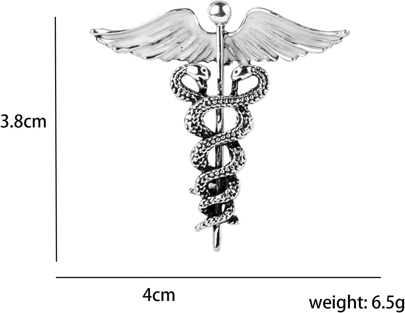 Vintage Angel Wings Brooch Snake Brooch Collar Pins for Men Gold Brooch Pin,Punk Retro Safety Brooch Tie Pin for Men Suits Lapel Pins Goth Accessories