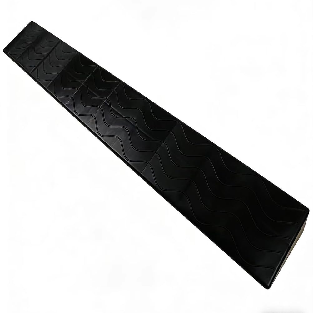 Rampa di Soglia, Rampa Larga 100 Cm / 39,3", Striscia di Transizione Antiscivolo per Sedia A Rotelle Elettrica, Scooter per La Mobilità, Robot Aspirapolvere, Plastica,Nero,100cm*22cm*10cm