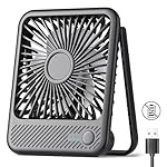 Koonie USB Desk Fan, Strong Wind Ultra Quiet Small Personal Fan with 180° Tilt Folding and 3 Speeds Adjustable, USB-C Corded Powered Mini USB Fan for Office Desktop Bedroom, NO BATTERY