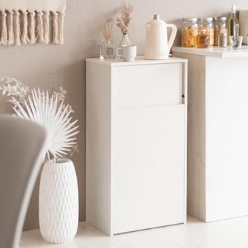 ゴミ箱 45L キャスター付き 木製 ダストボックス 45リットル ふた付き おしゃれ かっこいい 北欧 シンプル 大容量 プッシュ