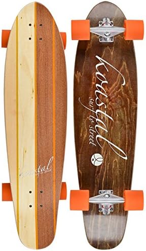 Koastal Longboards Two Face Complete Longboard, 9.5 x 37