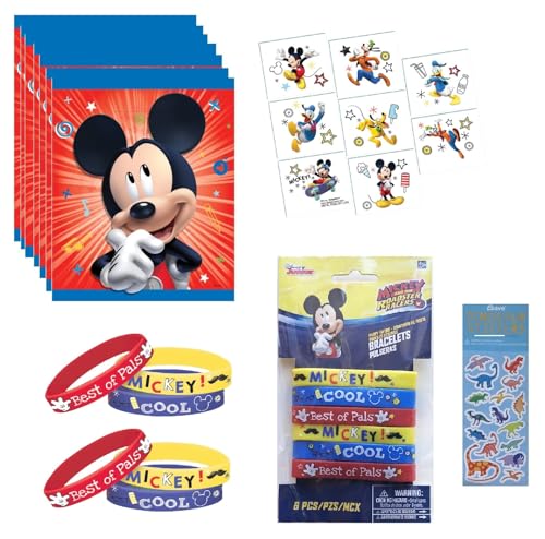 Kit anniversaire Mickey Mouse pour remplir facilement 8 sacs de cadeaux d'invités