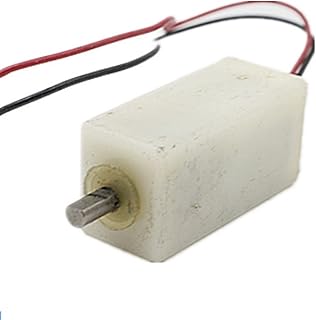 ELLANA Powered Mini N20 Geared Motor White Case, 3V 50 RPM 6V 100 RPM Miniature Large Torque Slow Speed DIY Motor with Wire Torque Gear