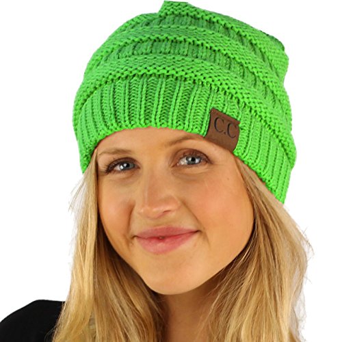 Image of Hatsandscarf CC Exclusives Solid Color Beanie Tail Hat for Adult (MB-20A)
