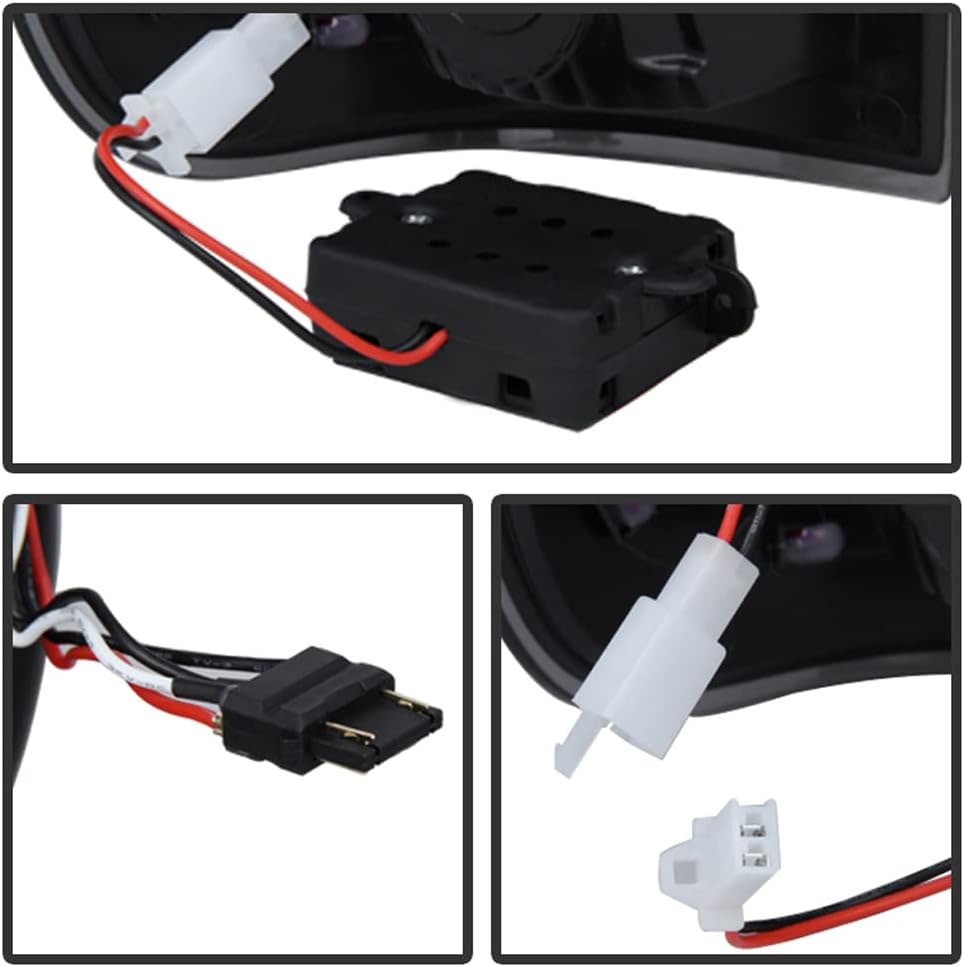 ACANII - For Black Smoke 2008-2016 Ford F250 F350 Super Duty LED Tail Lights Lamps Left+Right