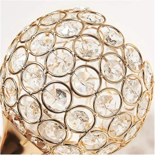 Image of Golden Luxury Modern Creative Crystal Led Wall Lamp for Living Room Bedroom Etc Home Decoration.