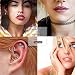Piercings(85 Pcs),16 Tipos de Estilos Acero Inoxidable 316L, Acero médico de Titanio...