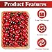 90Pcs Fake Mini Cherries, Artificial Faux Cherries Red and Red Black Cherry Decor, Fake Fruit Decor Simulation Cherry Model for Party Fruit Bowl Home Kitchen Photography Props
