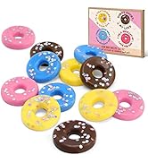 Tuitessine Mini Donut Food Wax Melts Highly Scented Natural Soy Wax Melts Home Fragrance Set for ...