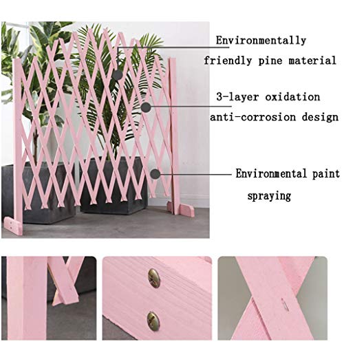 Clôture en bois portable rétractable pour bloquer les accès encombrants sans percer