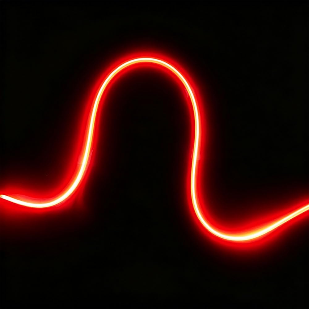 LED COB Flexibles Filament DC3V 2700K Edison Glühbirne flexible LED-Lampe für einfache DIY Diode individuelle Beleuchtungsprojekte 5PCS/450mm–rot
