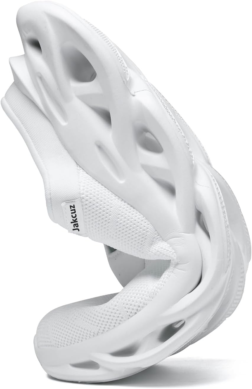 Jakcuz Men Slip On Mules Lightweight Open Back Sneakers Breathable Walking Shoes - Image 6