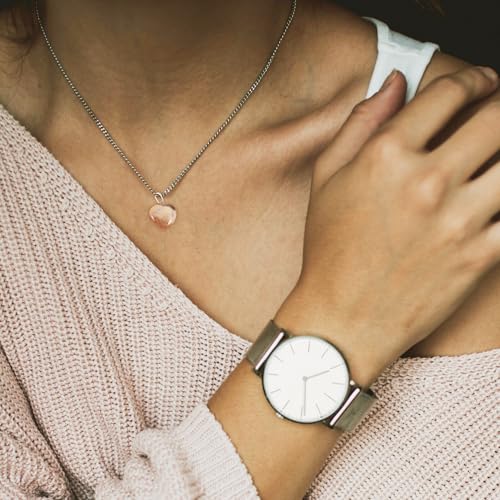 Pendentifs cœur en pierres pour bijoux DIY : lot de 40 - 5