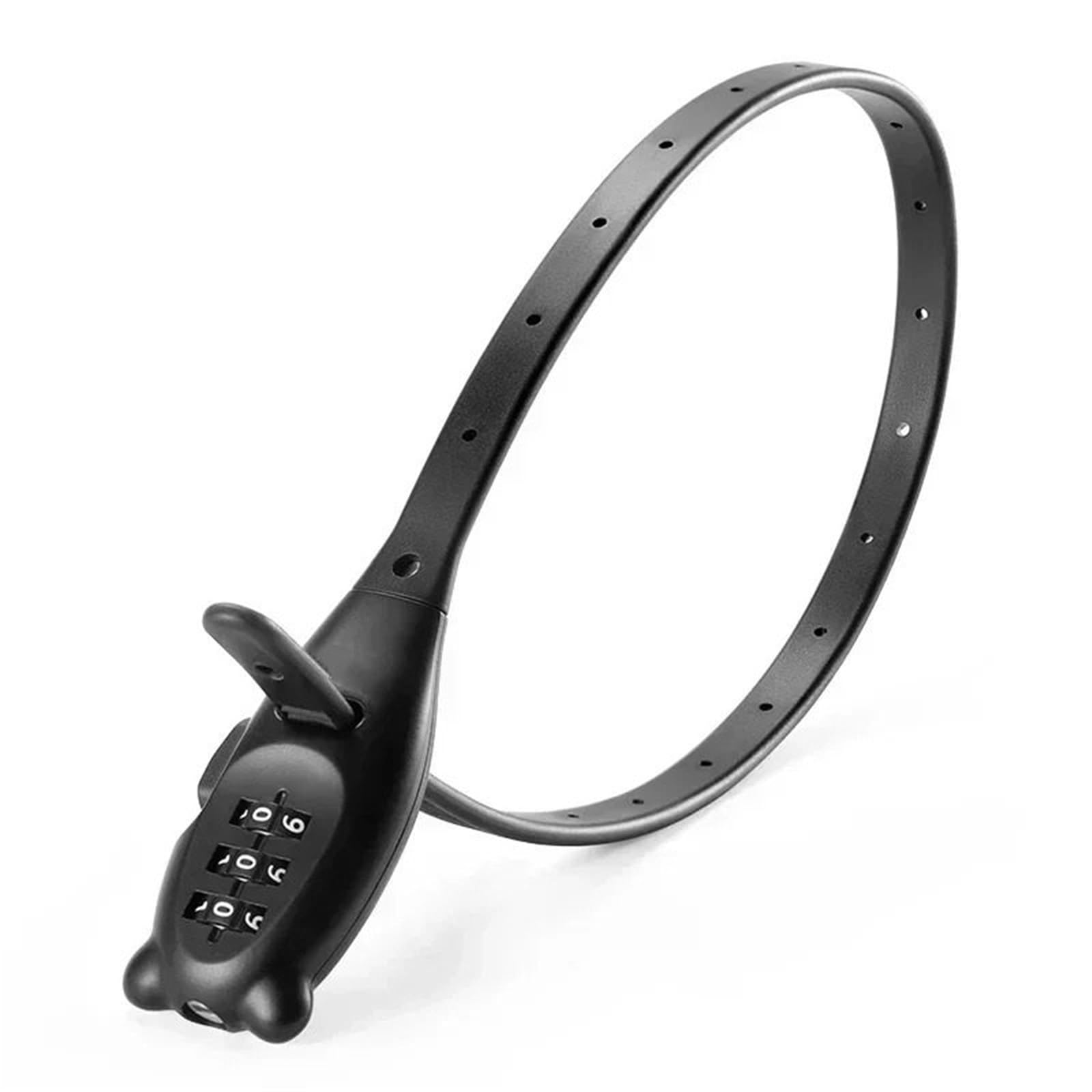 Chain Lock Password Motorcycle Helmet Lock Stainless Steel Nylon Sheath Zinc Alloy Cylinder Motorcycle Handlebar Lock(48cm)