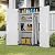 Macrout Plastic Storage Shed 4.3 x 2.5 ft, Waterproof Outdoor Storage Cabinet with Floor, Resin Shed for Garden and Patio (Medium)