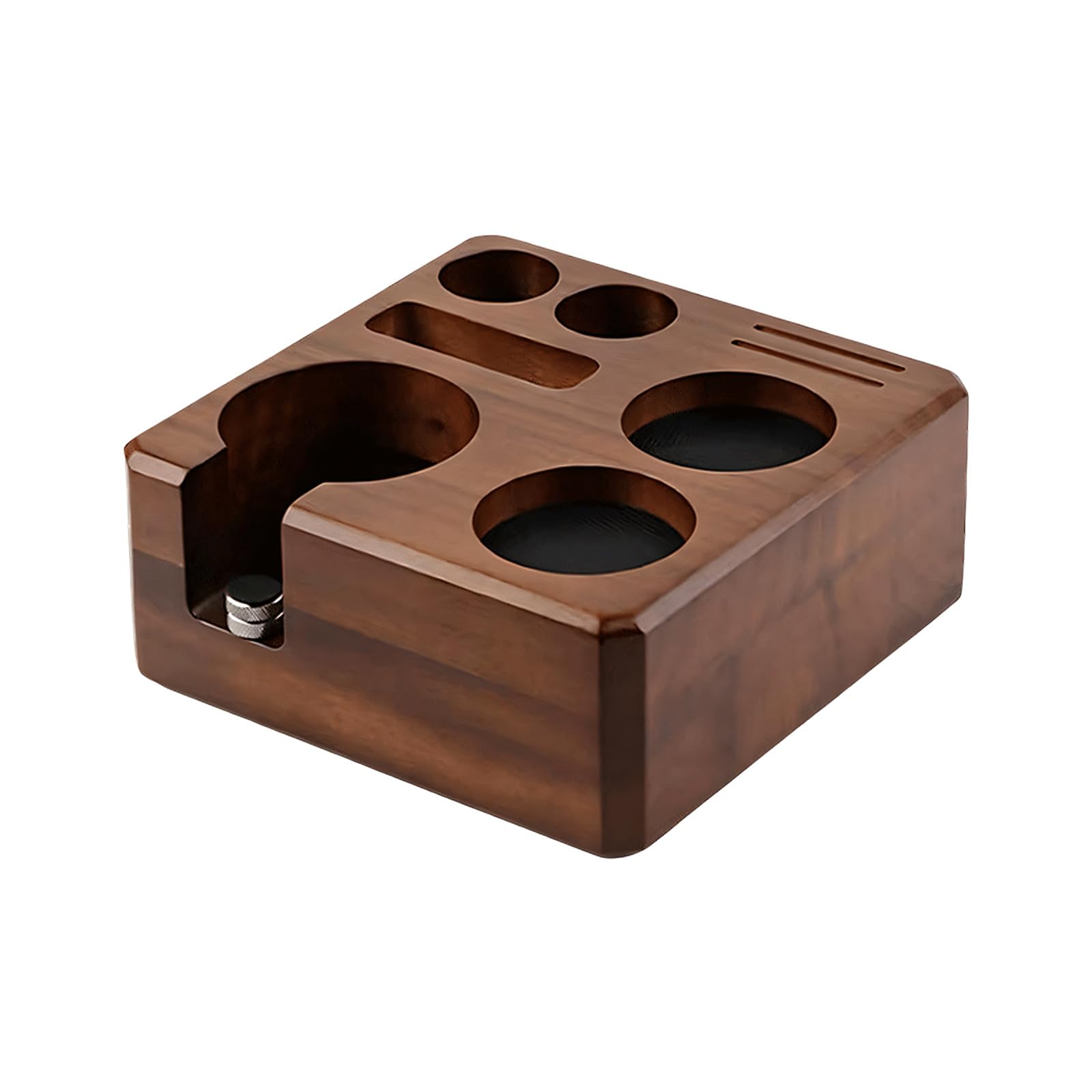 Oxxggkao Wooden Coffee Tamping Station 51MM 54Mm 58MM Espresso Portafilter Holder Leveler Stand for Maker Accessories Square Coffee Base