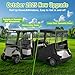 MASHELLY 2-Person Golf Cart Rain Enclosure for EZGO TXT/RXV | All-Weather Waterproof Driving Cover with 600D Fabric & 4-Side Clear PVC Windows | Windproof & Full Protection
